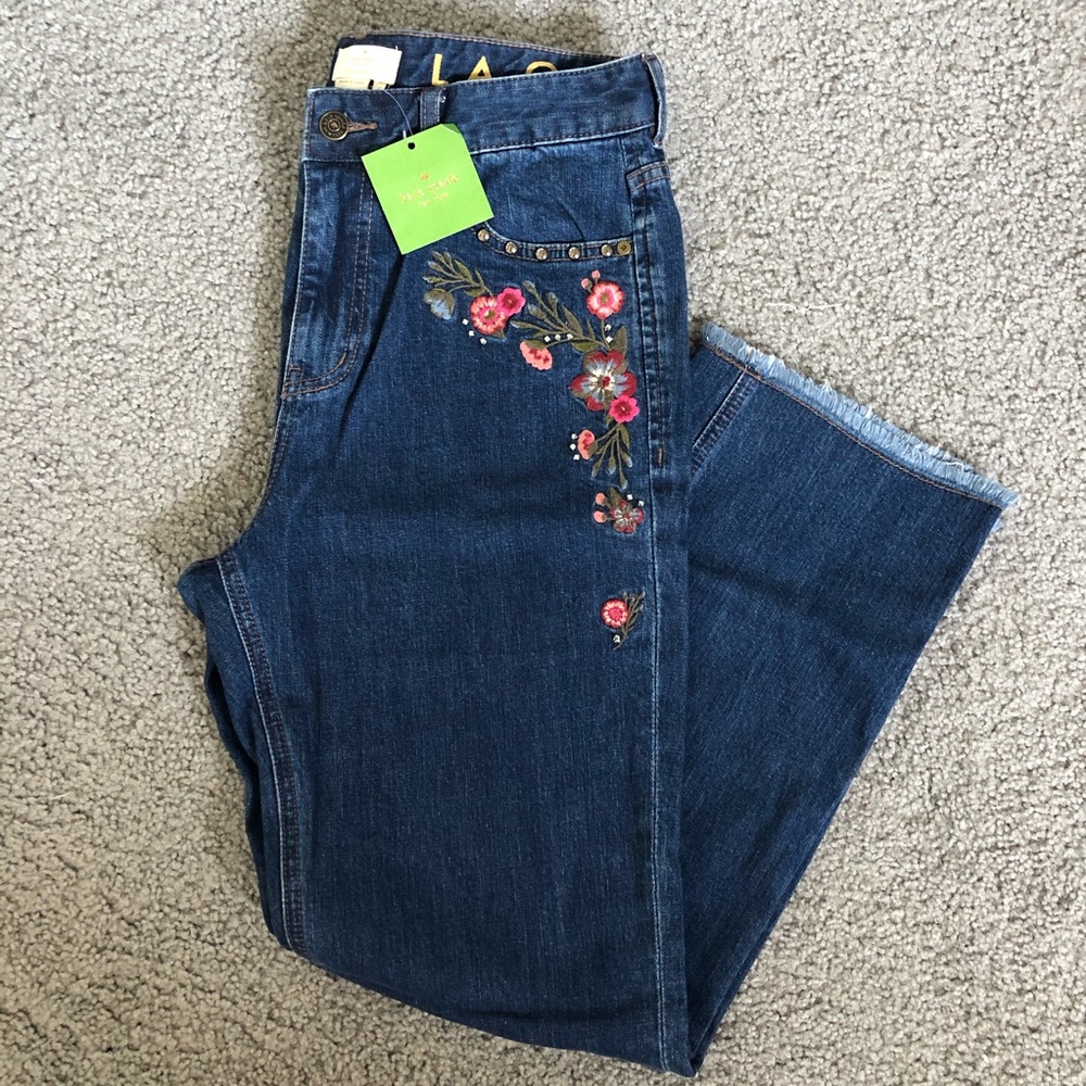 Embroidered Kate Spade Jeans